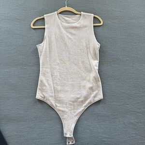 Abercrombie Cotton Seamless Fabric Tank Bodysuit
